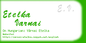 etelka varnai business card